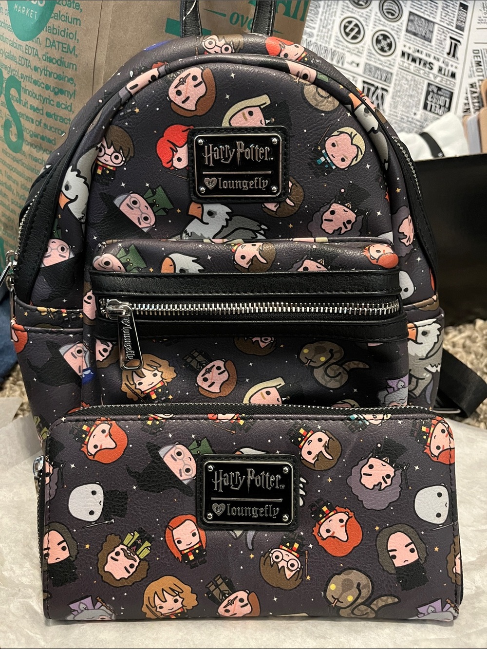 Loungefly Harry Potter Chibi Mini Backpack and Wallet